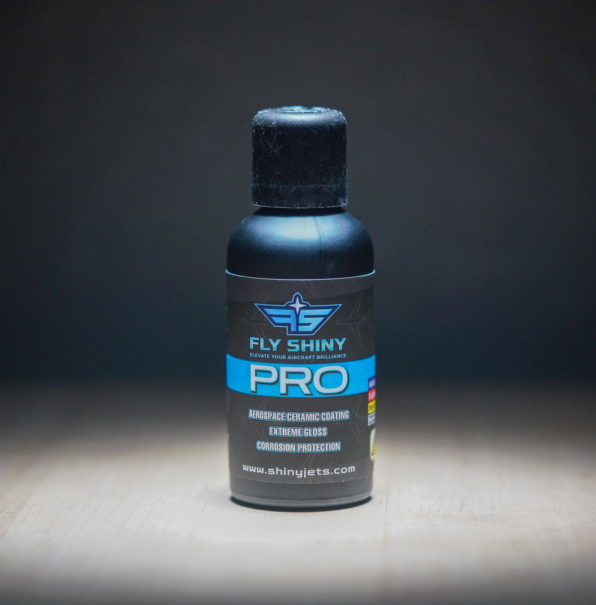 Fly Shiny Pro Ceramic Coating – Advanced protective ceramic coating for aircraft surfaces, providing high-gloss finish, UV resistance, and long-lasting durability