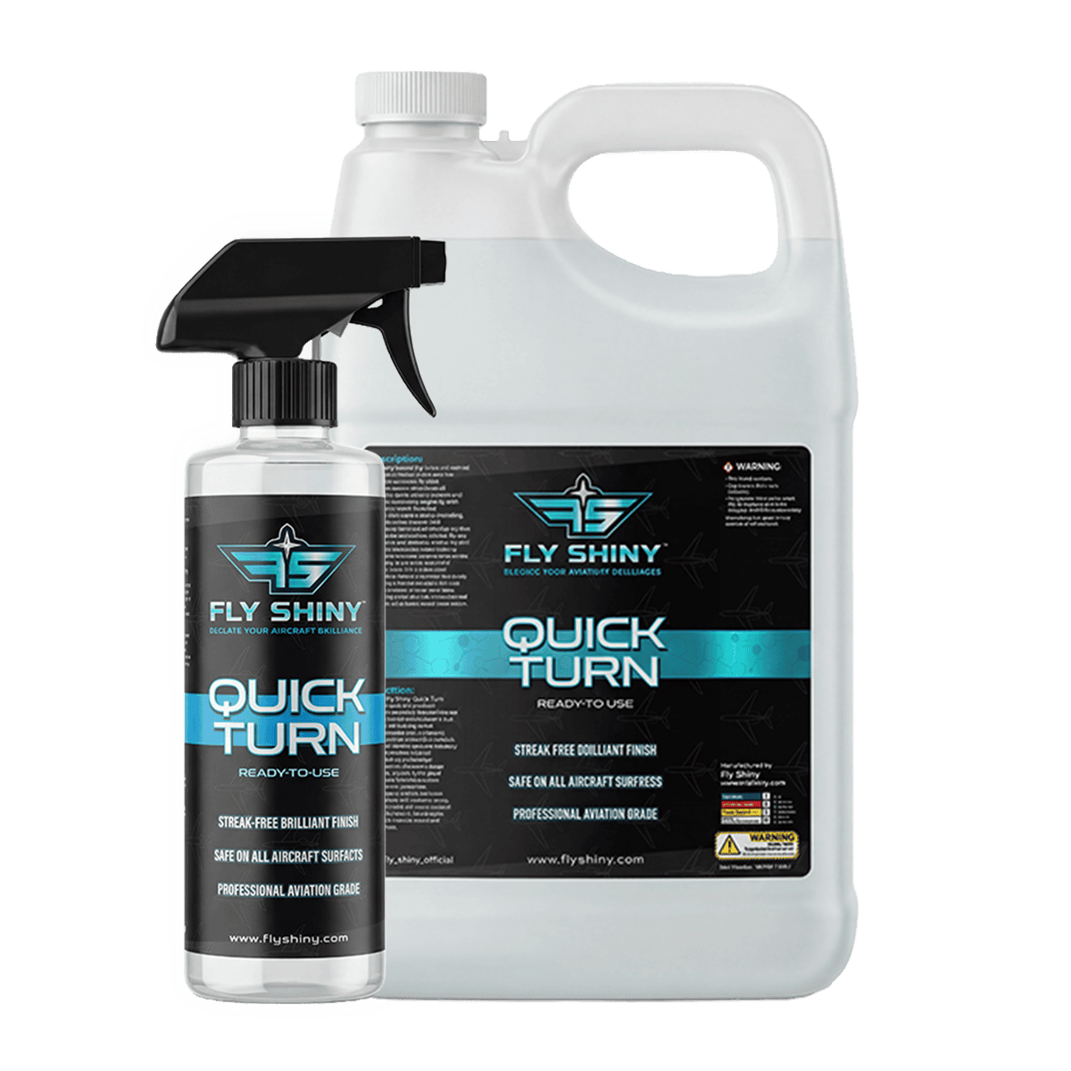 Fly Shiny Quick Turn Dry Wash | #1 Aviation Cleaner for Water-Free Cleaning