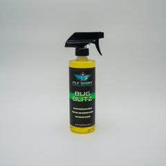 Fly Shiny Bug Blitz 16 oz ready-to-use aviation bug remover spray bottle for aircraft cleaning