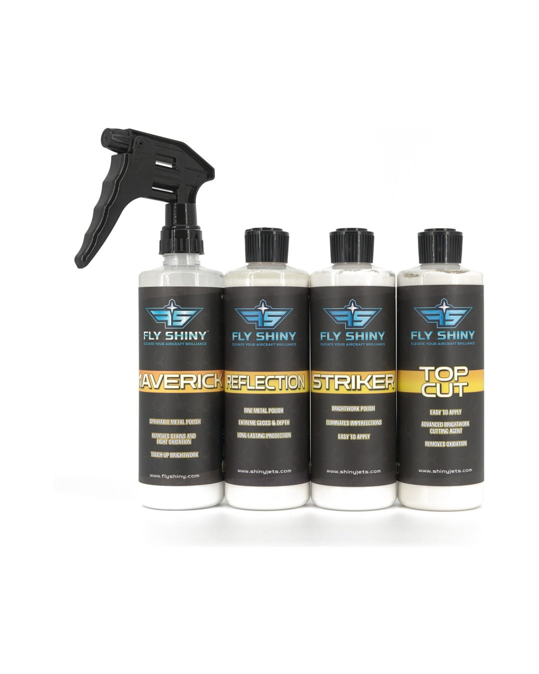 Fly Shiny Complete Brightwork Polishing System bundle
